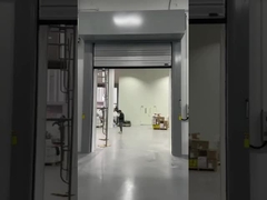 JTM-D01 के लिए रैखिक दरवाजा पैनल पैटर्न एल्यूमीनियम मिश्र धातु तेजी से रोलिंग अप और बंद दरवाजा