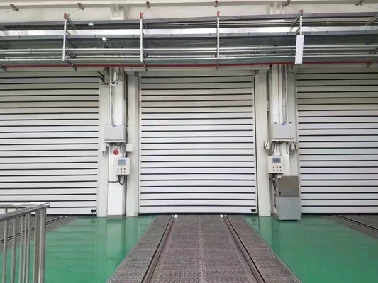 उच्च गति रोल अप और शटर सर्पिल औद्योगिक सुरक्षा दरवाजे विशेष अग्निरोधी