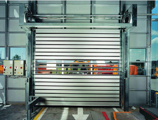 Aluminum Alloy High Speed Roller Shutter Door with Fire Proofing and IP55 Protection for Industrial Security