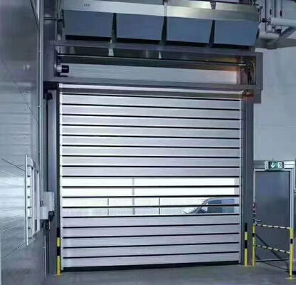 High Speed Roller Shutter Door with Fire Proofing Adjustable Speed and Customized Stainless Steel for Industrial Use